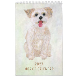 2027 Morkie-Kalender Designen Sie Ihren eigenen Kalender