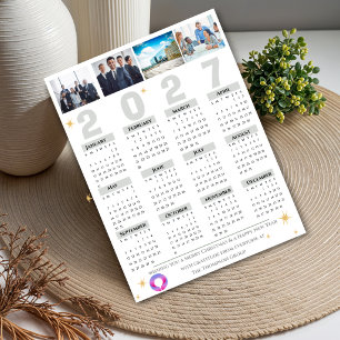 2027 Multi-Foto-Unternehmenskalender Feiertagspostkarte