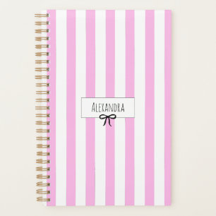 2027 Namensstreifen rosa trendy moderne Schleife e Planer