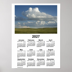 2027 Nebraska Sandhills Calendar von Janz Poster
