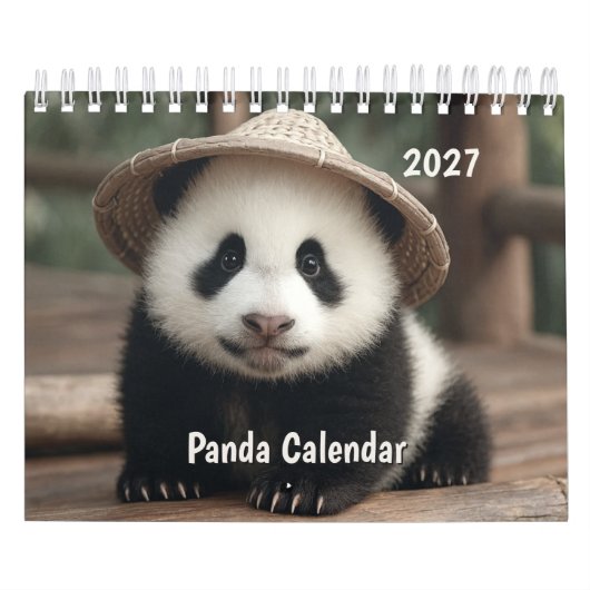 2027 Panda-Kalender Kalender (Titelbild)