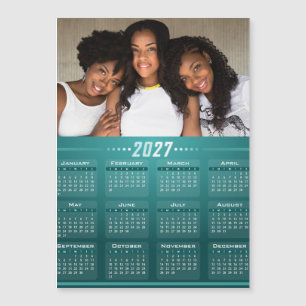 2027 Personalisierter Kalender Magnetkarte