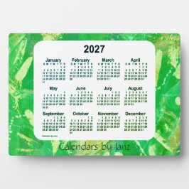 2027 Recoleta Green Tracks Desk Calendar von Janz Fotoplatte