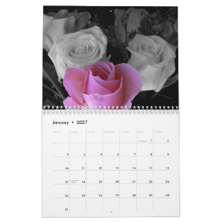 2027 Rosenkalender Kalender