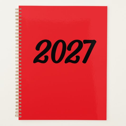 2027 Rot Schwarz Planer (Vorderseite)