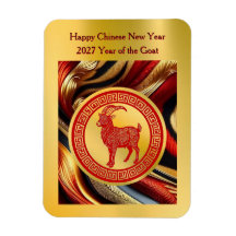 2027 Rotes Ziege-Symbol Chinesisches Neujahr