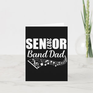 2027 Senior Band Dad Marching Band Elternteil Karte