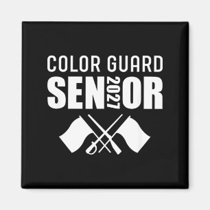 2027 Senior Color Guard Marschbandflagge Magnet