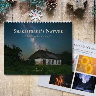 2027 Shakespeare-Zitat Naturfoto-Wandkalender Kalender