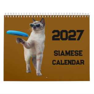 2027 Siamesen-Katze-Kalender Kalender