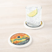 2027 Sonnenfinsternis im Mittelmeer Getränkeuntersetzer (Seite)