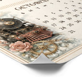 2027 Steampunk-Wandkalenderposter Poster (Ecke)