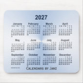 2027 Steel Blue Calendar von Janz Mouse Pad Mousepad (Vorne)