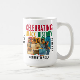 2027 STIMMEN DURCH DIE ZEIT FEIERN SCHWARZE GESCHI KAFFEETASSE