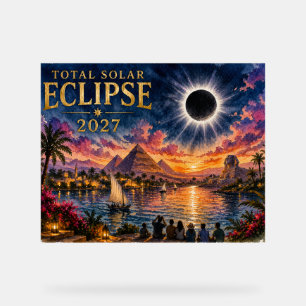 2027 Totale Sonnenfinsternis Ägypten Acrylschild