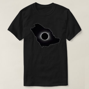 2027 Totale Sonnenfinsternis Saudi-Arabien Land T- T-Shirt
