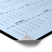 2027 Uhu-Wandkalender - Durchdringender Blick Poster (Ecke)