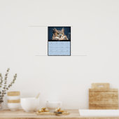 2027 Uhu-Wandkalender - Durchdringender Blick Poster (Küche)
