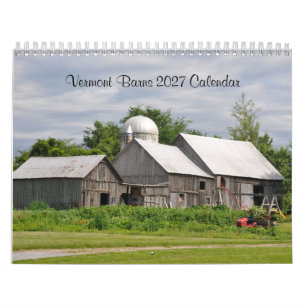 2027 Vermont Scheunen - Kalender