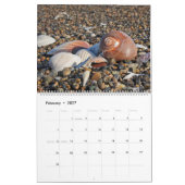 2027 Wand Strand Muscheln Kalender (Feb 2027)