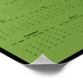 2027 Wanderfalken-Wandkalender Poster (Ecke)