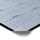 2027 Wanderfalken-Wandkalender Poster (Ecke)