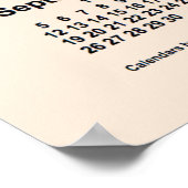 2027 Weißer Kalender der Antike von Janz Print Poster (Ecke)