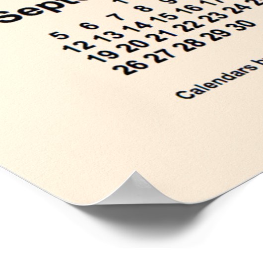 2027 Weißer Kalender der Antike von Janz Print Poster (Ecke)