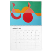 2027 Whimsical Color: Abstract Designs All Year Kalender (Feb 2026)