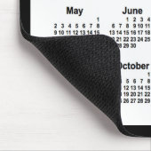 2027 White on Black Calendar by Janz Two Tone Mousepad (Ecke)