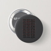 2027 Will Be My Year Procrastination New Year Reso Button (Vorne & Hinten)