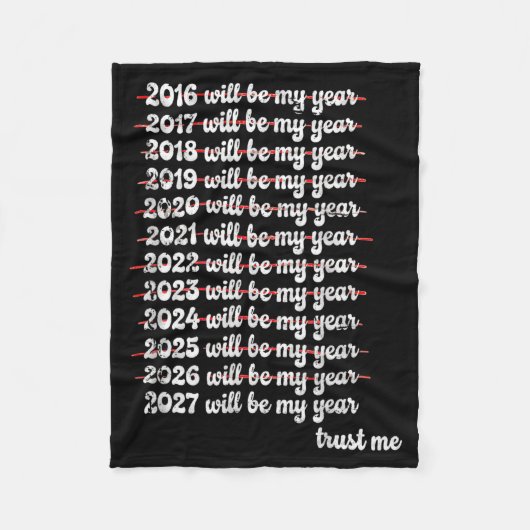 2027 Will Be My Year Procrastination New Year Reso Fleecedecke (Vorderseite)