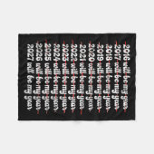 2027 Will Be My Year Procrastination New Year Reso Fleecedecke (Vorderseite (Horizontal))