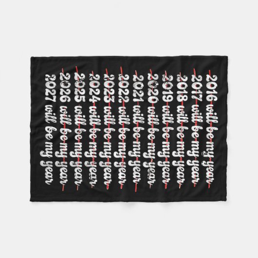 2027 Will Be My Year Procrastination New Year Reso Fleecedecke (Vorderseite (Horizontal))