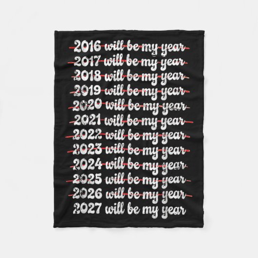 2027 Will Be My Year Procrastination New Year Reso Fleecedecke (Vorderseite)