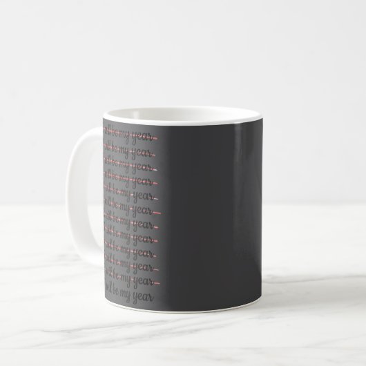 2027 Will Be My Year Procrastination New Year Reso Kaffeetasse (Vorderseite Links)