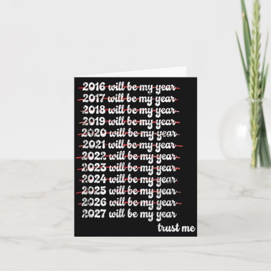 2027 Will Be My Year Procrastination New Year Reso Karte (Vorderseite)