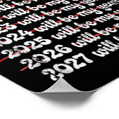 2027 Will Be My Year Procrastination New Year Reso Poster (Ecke)