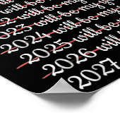 2027 Will Be My Year Procrastination New Year Reso Poster (Ecke)