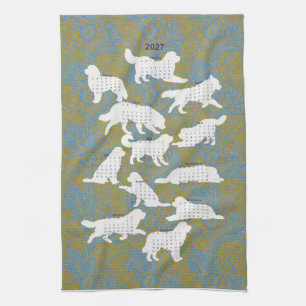 2027 William Morris Newf Hund Kalender Handtuch