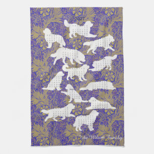 2027 William Morris Newf Hund Kalendertuch Geschirrtuch