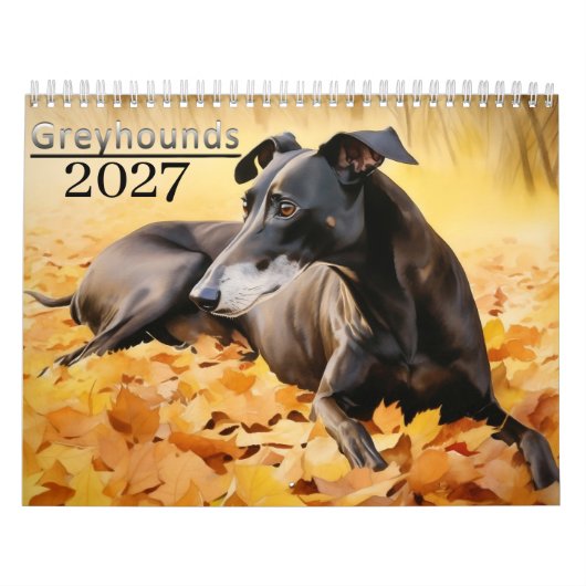 2027 Windhunde Kalender (Titelbild)