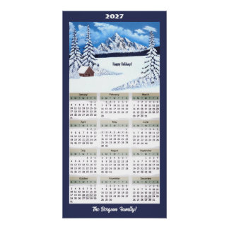 2027 Winter Wonder Kalender Poster