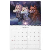 2027 Wolf Magic Fantasy-Kunstkalender Kalender (Mär 2027)