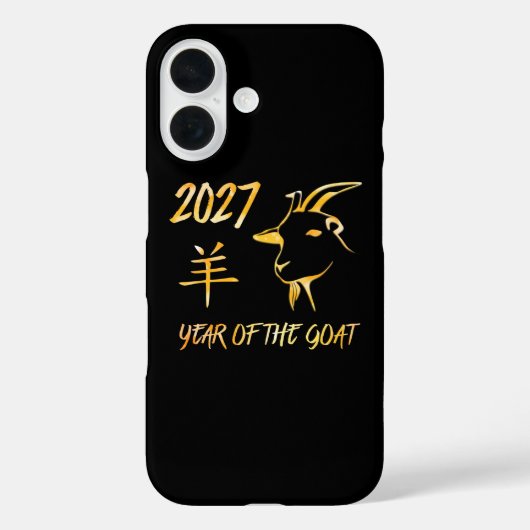 2027 Year Of The Goat Case-Mate iPhone Hülle (Rückseite)