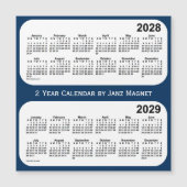 2028-2029 Police Box Blue 2 Year Calendar by Janz Magnetkarte (Vorderseite)
