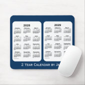 2028-2029 Police Box Blue 2 Year Calendar by Janz Mousepad (Mit Mouse)