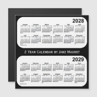 2028-2029 Schwarz-Weiß-Kalender von Janz
