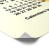 2028-2029 Sonnentage Schuljahr von Janz Poster (Ecke)