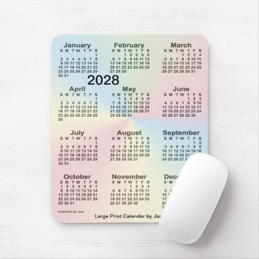 2028 Rainbow Mousepad (Mit Mouse)